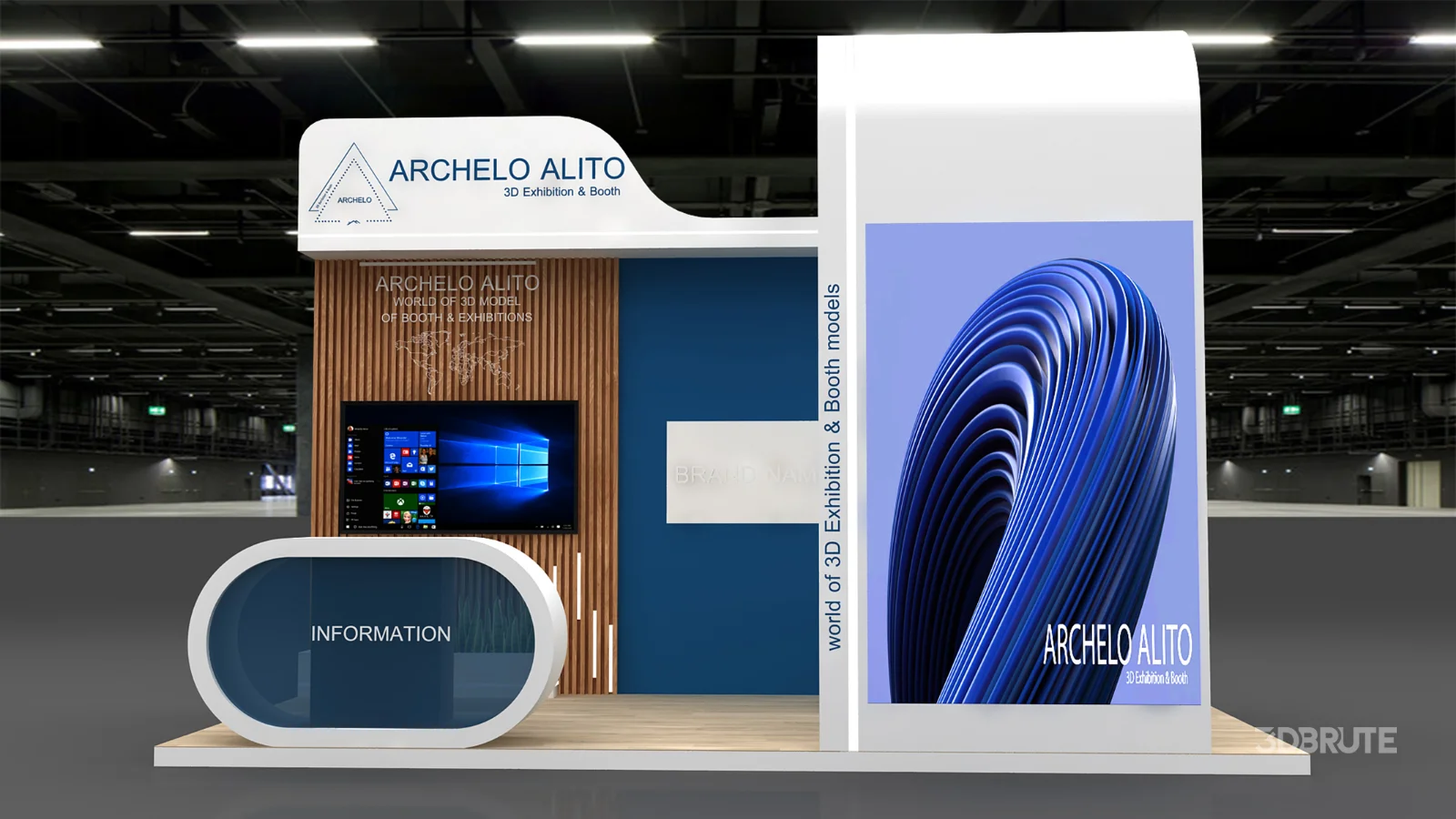 Exhibition Booth 3D Model Image 6