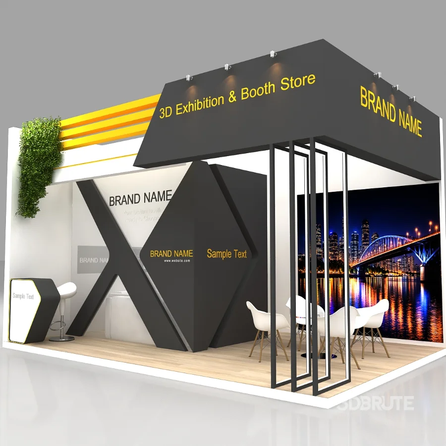 Exhibition Booth 3D Model Image 1