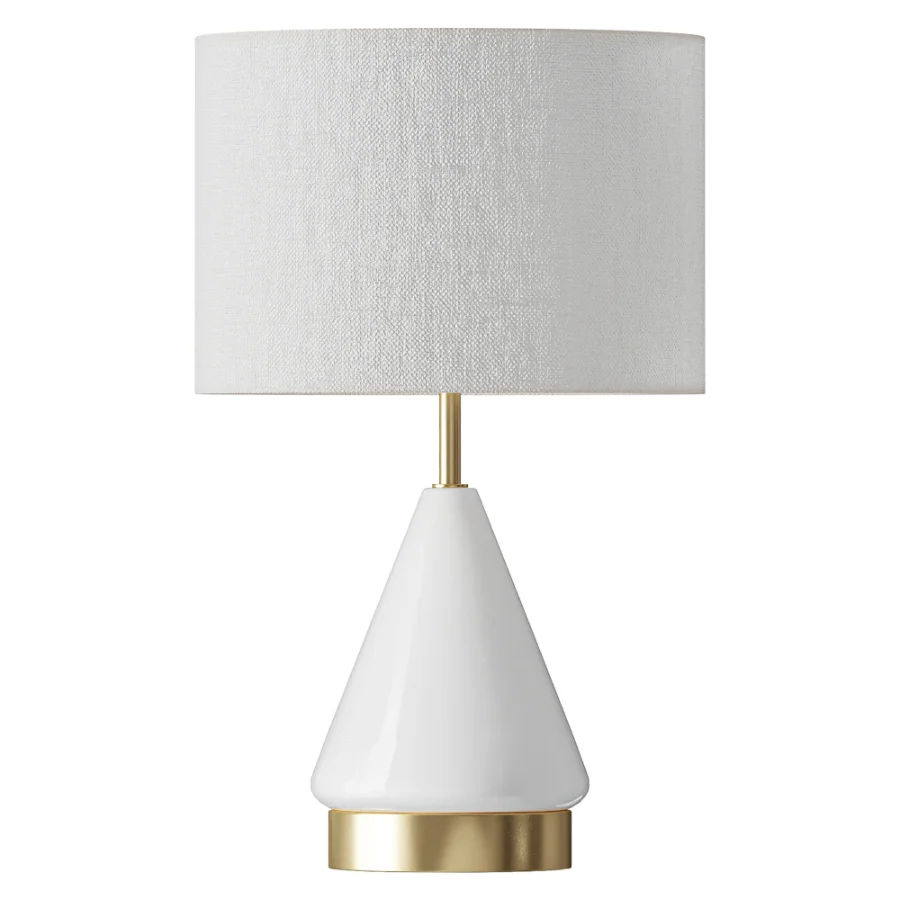 Metalized Glass USB Table Lamp Image 2