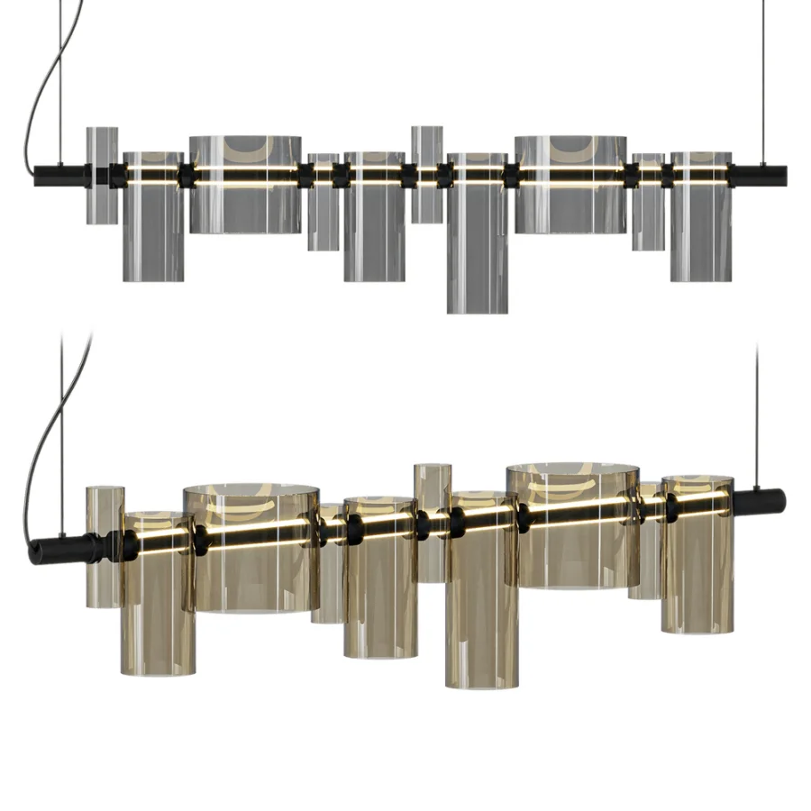 Oluce DANCING GLASS LED Glass Pendant Light Image 1