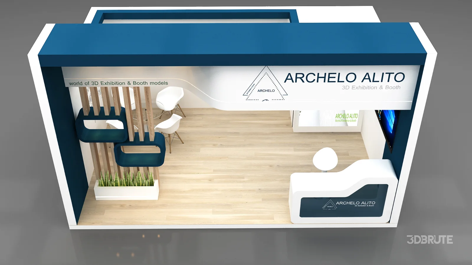 Exhibition Booth 3D Model Image 5