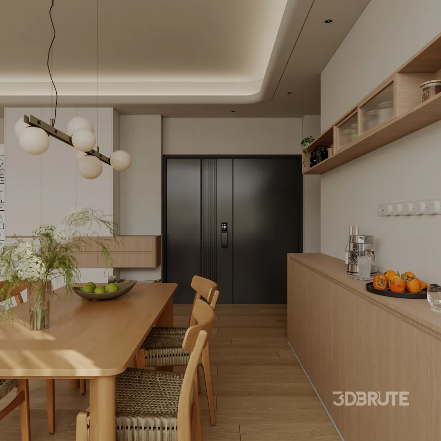 Modern living and dining room bedroom Image 11