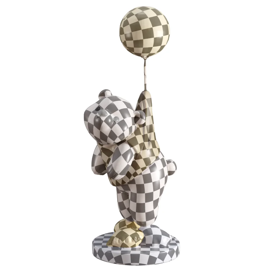 Minimalist Art Toy Bear Status Balloon Image 3