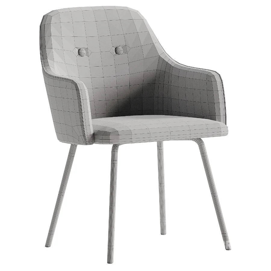 Lipstick green dining chair Image 5