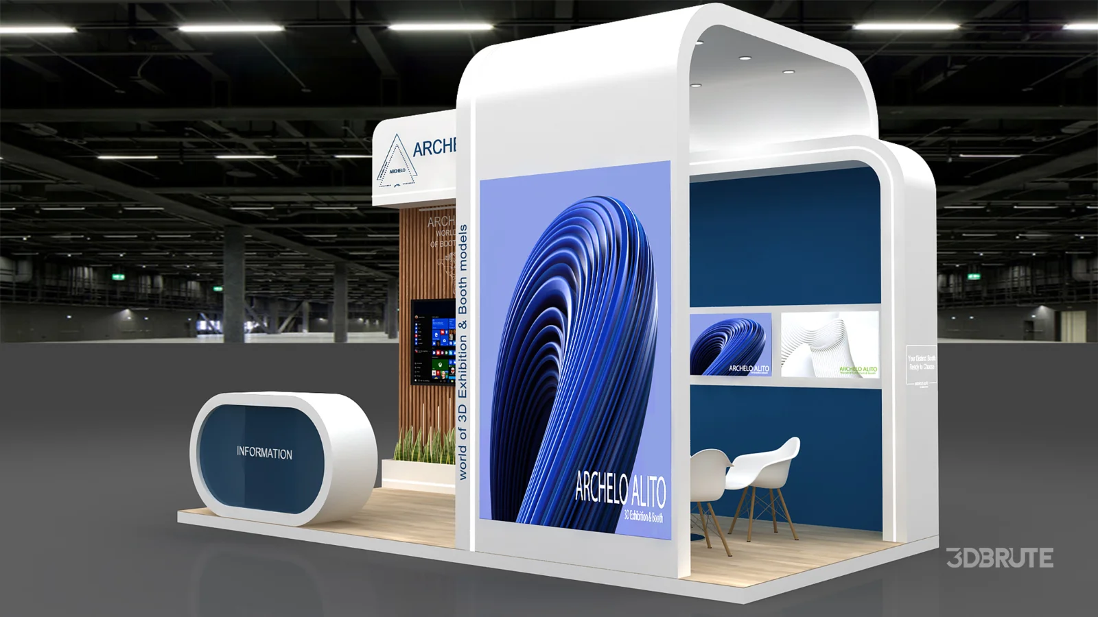 Exhibition Booth 3D Model Image 5