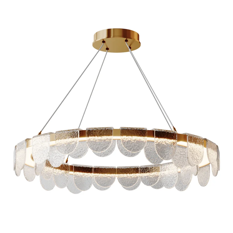 Riverbed Circular LED Pendant Light Image 1