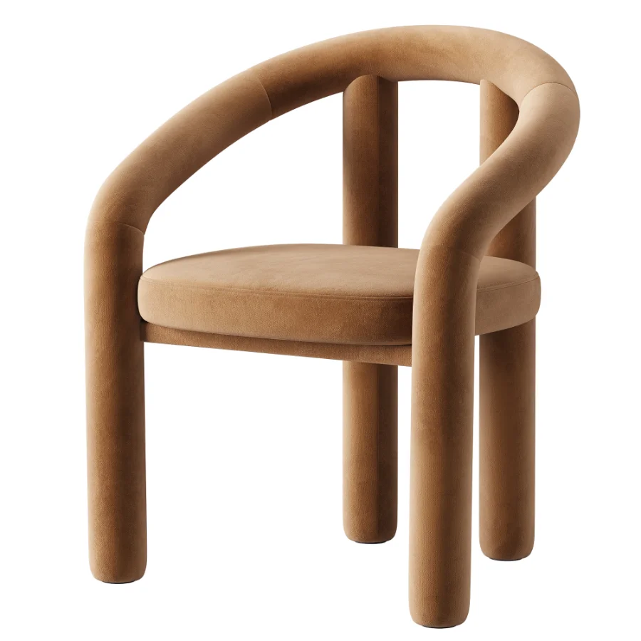 Velvet Armchair Calan Image 1