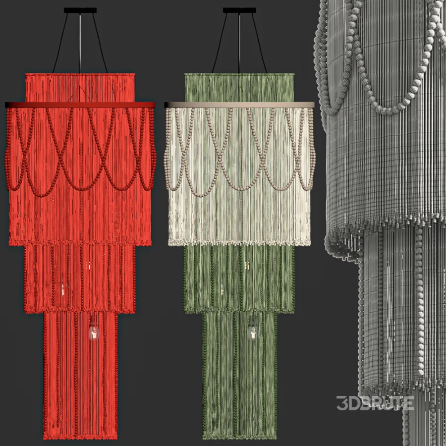 Подвесной светильник Cascade EDL Red Image 4