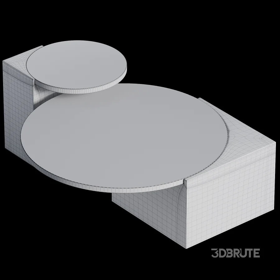 Oraine Travertine Coffee Table Set Image 1