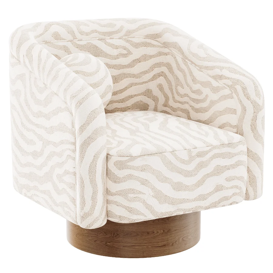 Contemporary Barrel Armchair Image 3