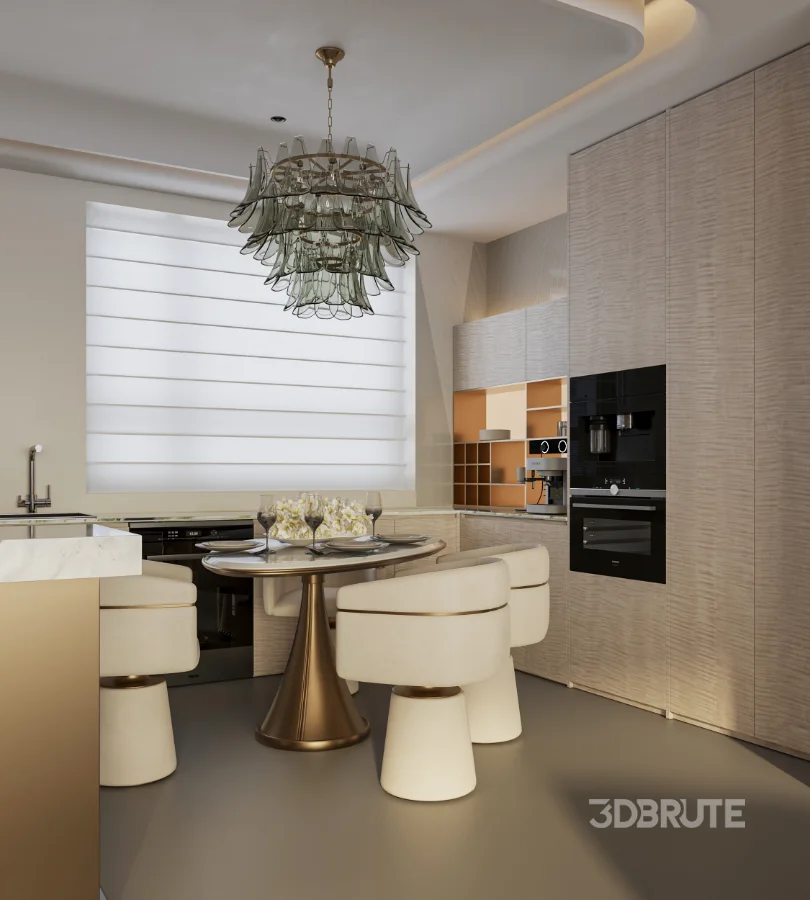 Luxury living room and dining room Image 7
