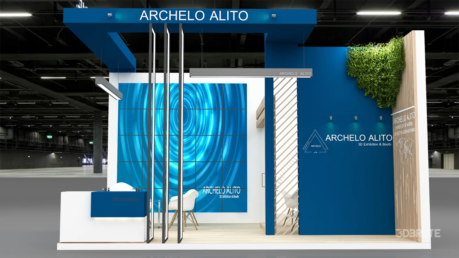 2side open exhibition booth Image 3