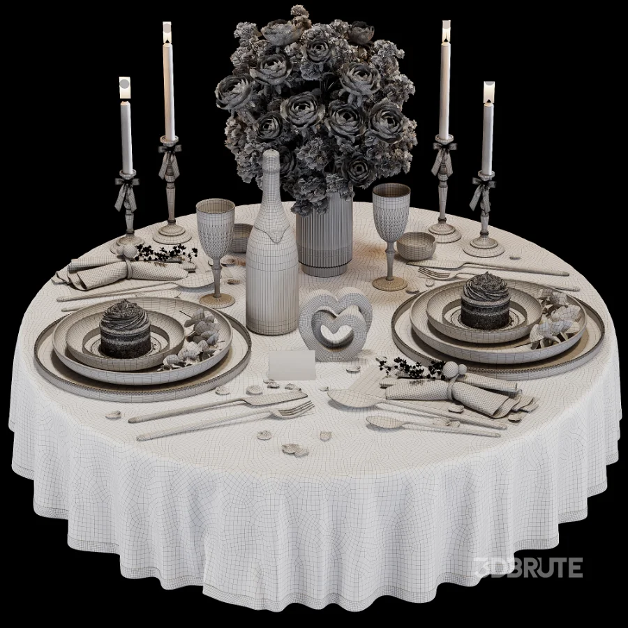 Romantic Tableware Set for February 14 Image 3