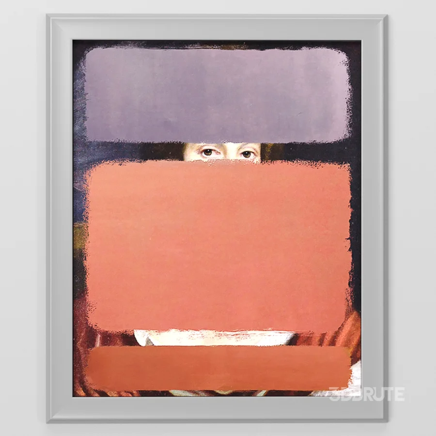 D166 RED & PURPLE Canvas print Image 2