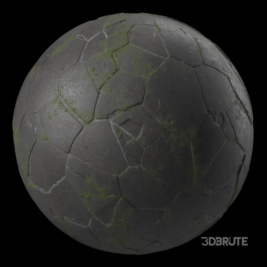 D285 BrushRock Pavement – Pbr 4k Seamless Image 3