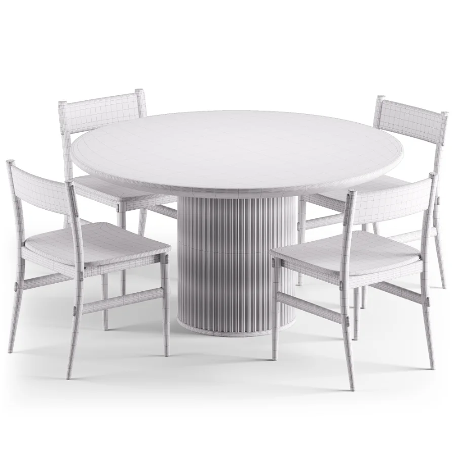 Merritt Oak Dining Chair and Davison Round Dining Table Image 6