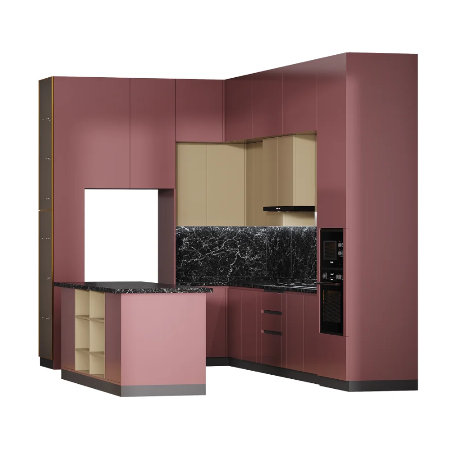 Modern_style kitchen set in 4 different designs Image 4