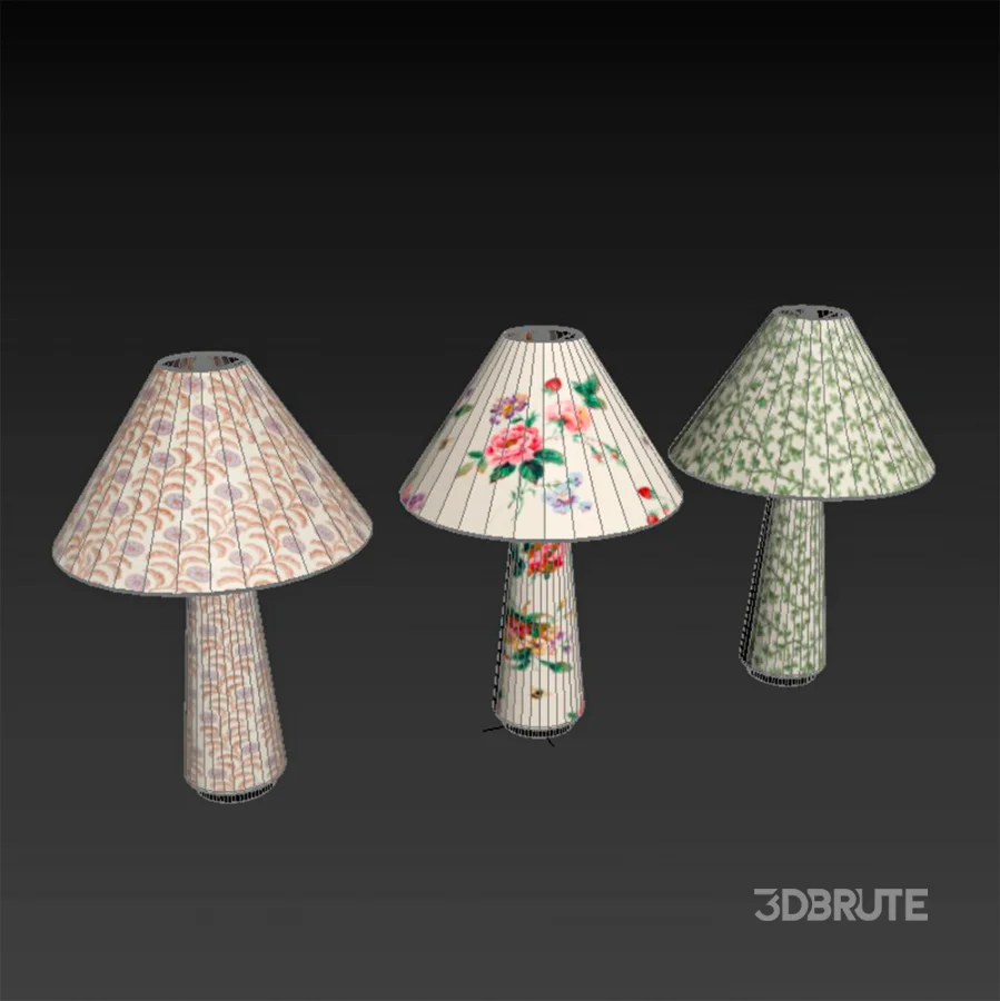 Lulu Printed Fabric Upholstered Empire Table Lamp by Anthropologie Image 7