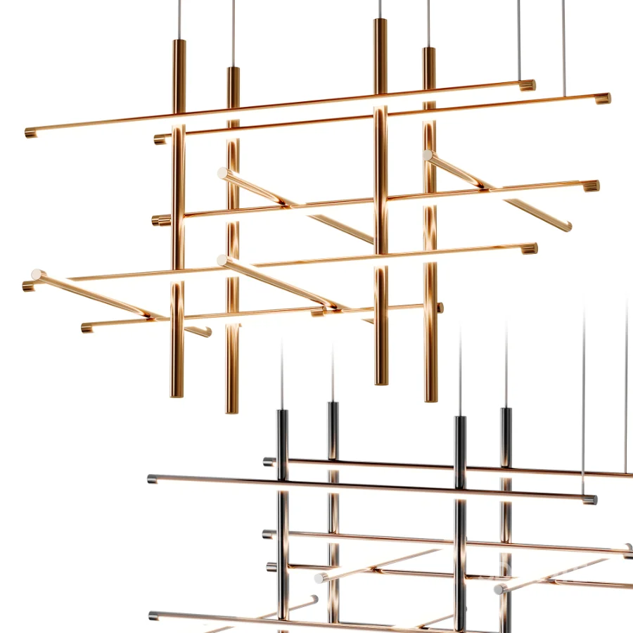 Labyrinth Intersections LED Chandelier Image 1