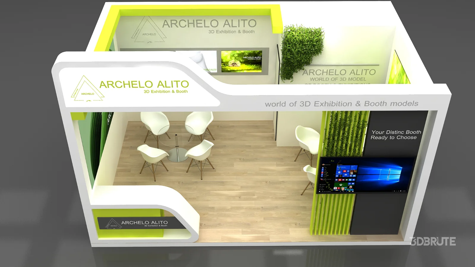 Exhibition Booth 3D Model Image 3