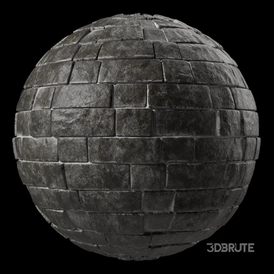 D321 Decorative Slat Stone wall – Sbsar Pbr 4k Seamless Image 5