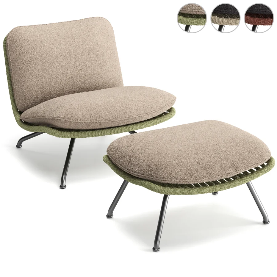 Pattie Cord Outdoor Armchair Image 1