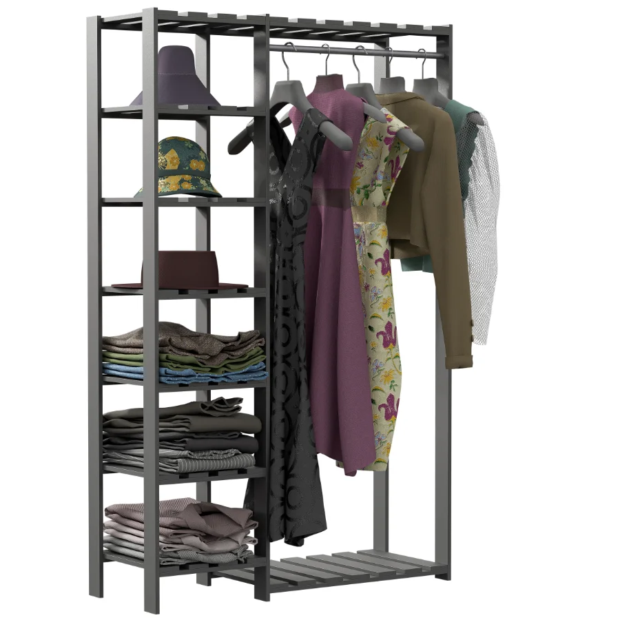 Storage Rack shelf Clothes Image 3