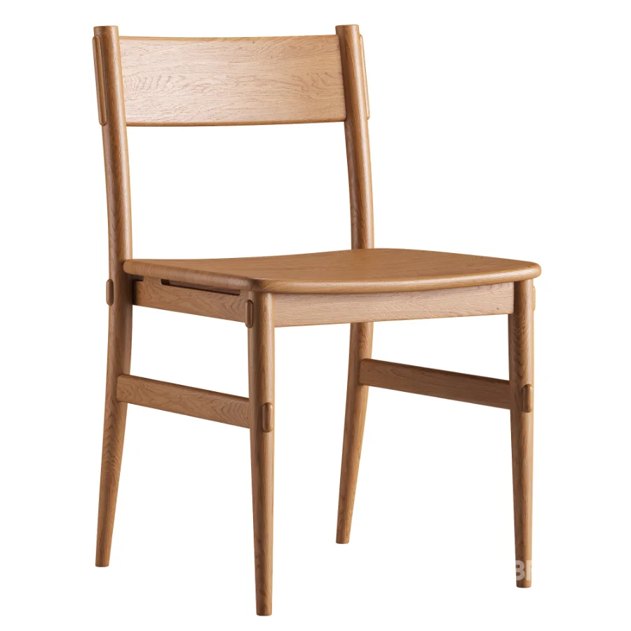 Merritt Oak Dining Chair and Davison Round Dining Table Image 3