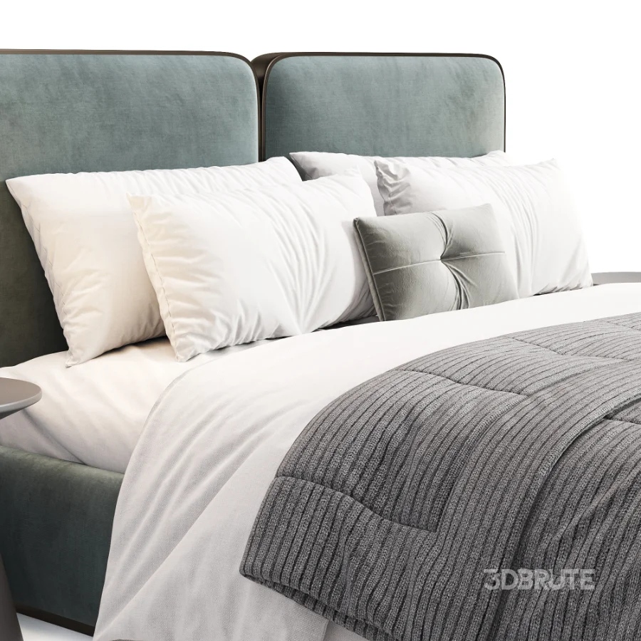 Gem Upholstered King Queen Bed Image 7