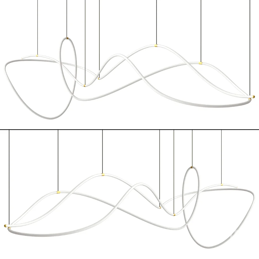 Line Art Geometry Chandelier Image 2