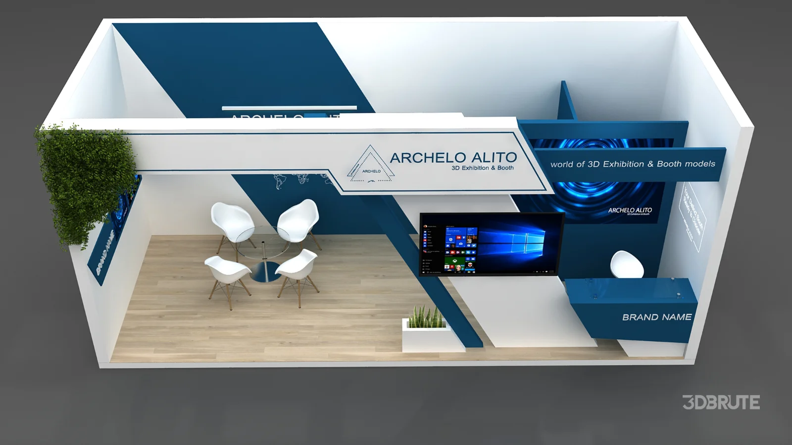 3D Stand Booth Model Image 4