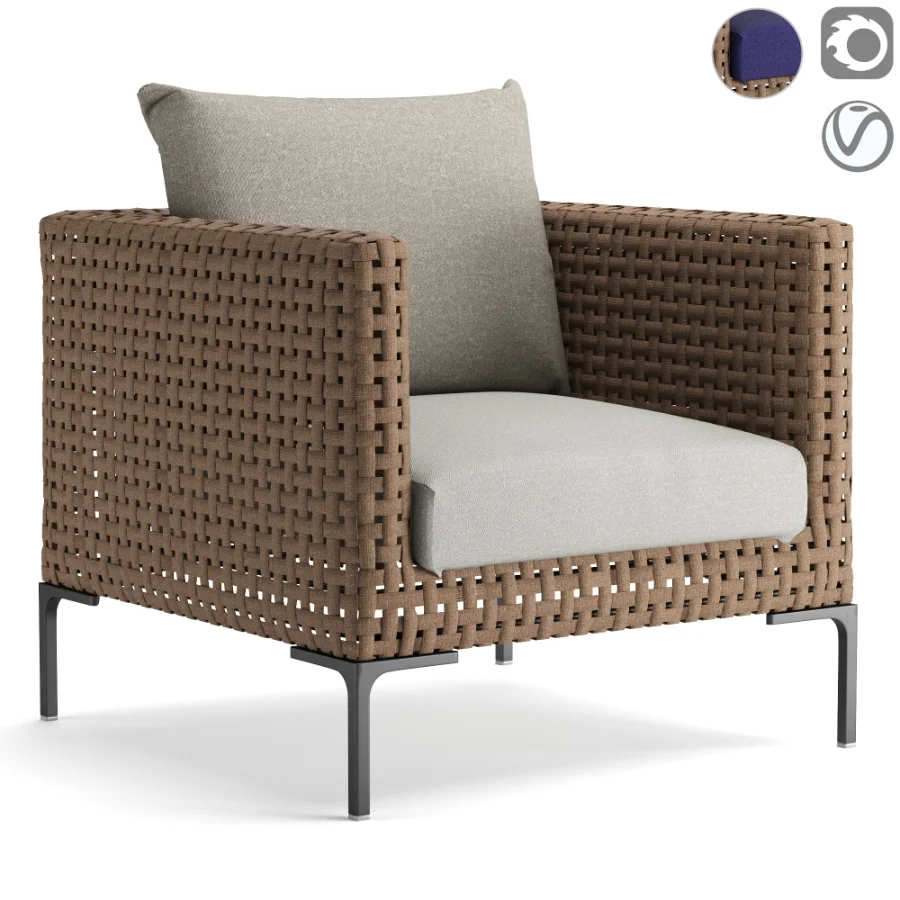 Charles Outdoor Armchair Image 1