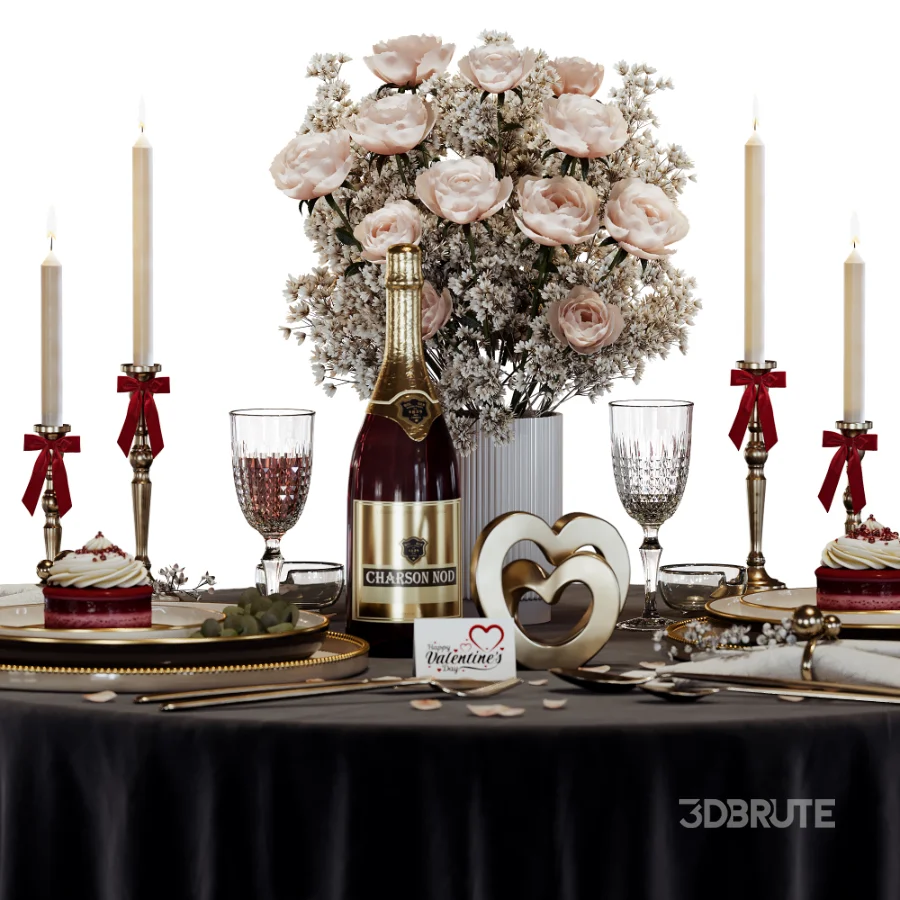 Romantic Tableware Set for February 14 Image 14