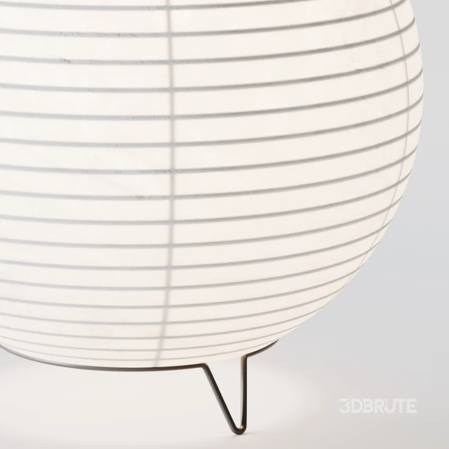 Round LED Japanese Style Lantern Rice Paper Desk Lamp Image 4