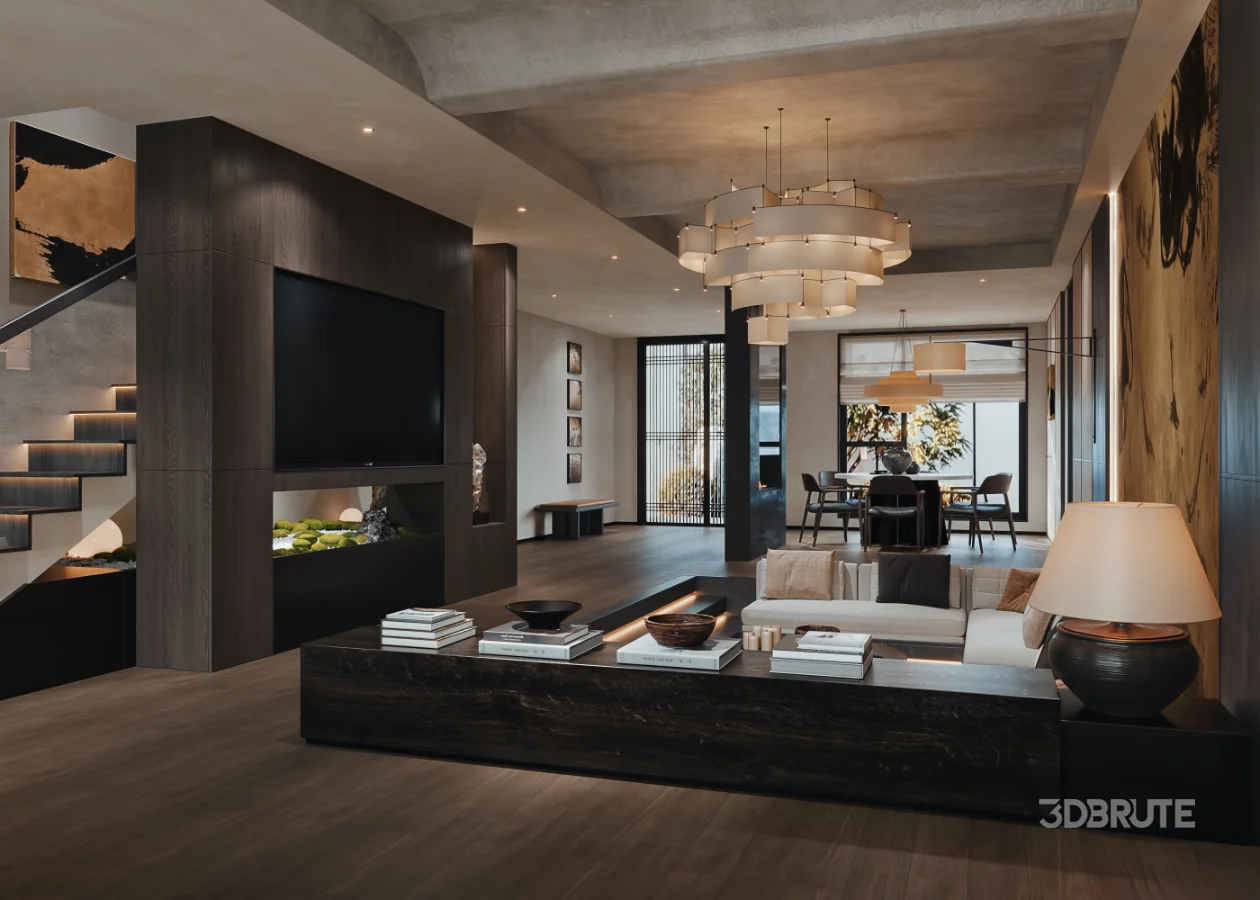 Japanese Living Room Dining Room Image 2