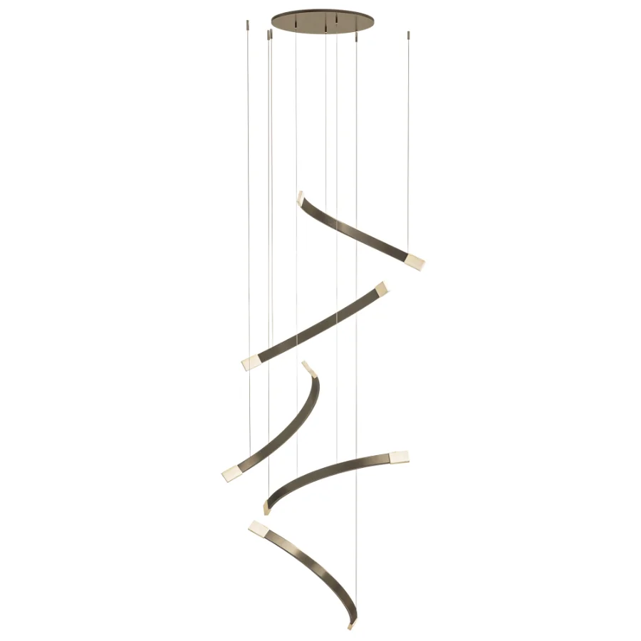 CTO Lighting Trace Free Fall Chandelier Image 2