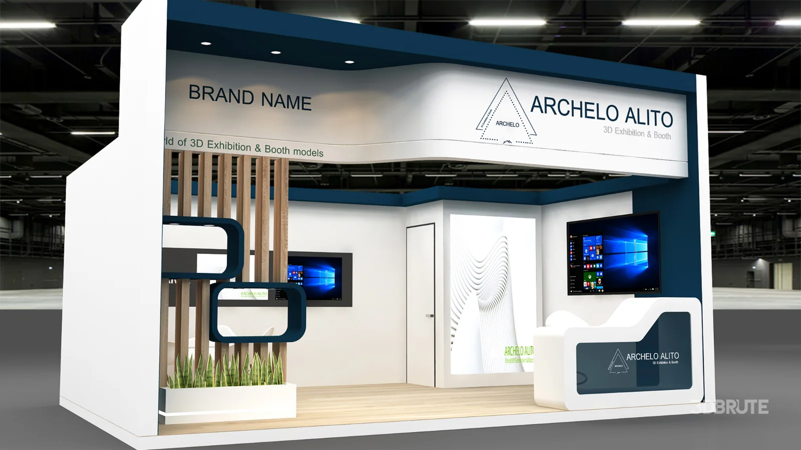 Exhibition Booth 3D Model Image 2