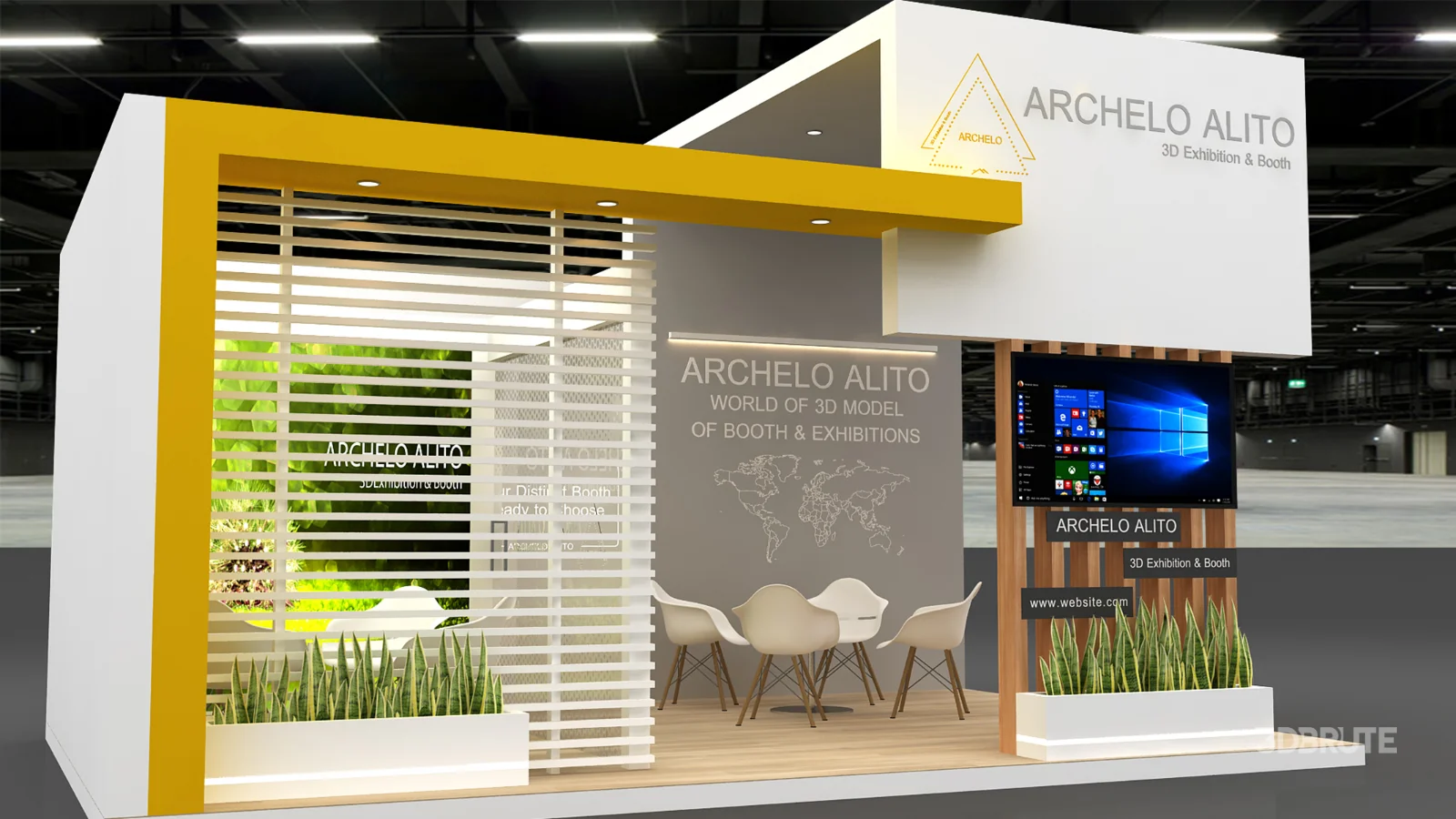 3d kiosk booth exhibition Image 5