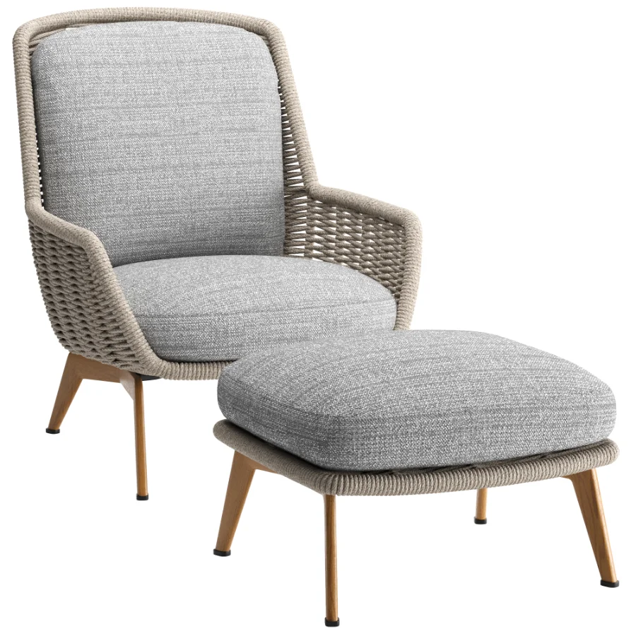 Belt Cord Outdoor Armchair Image 6