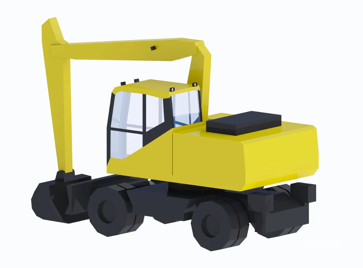 Excavator Construction Loader PW160-7 Simplified Image 1