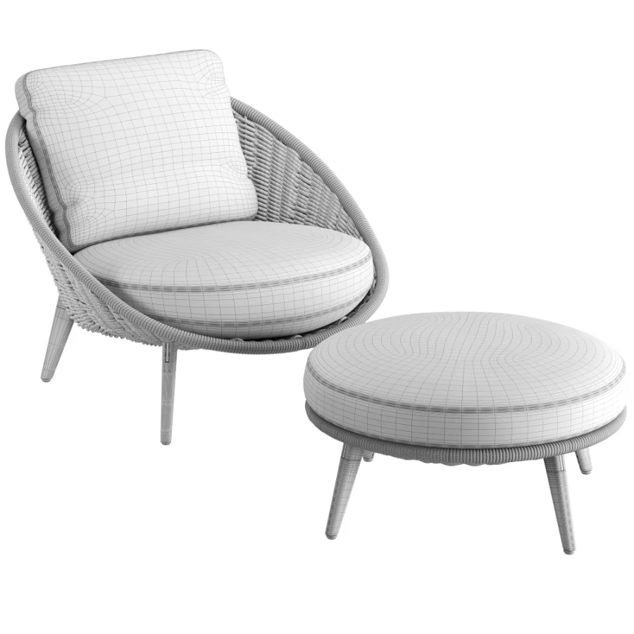 Lido Cord Outdoor Lounge Armchair Image 7