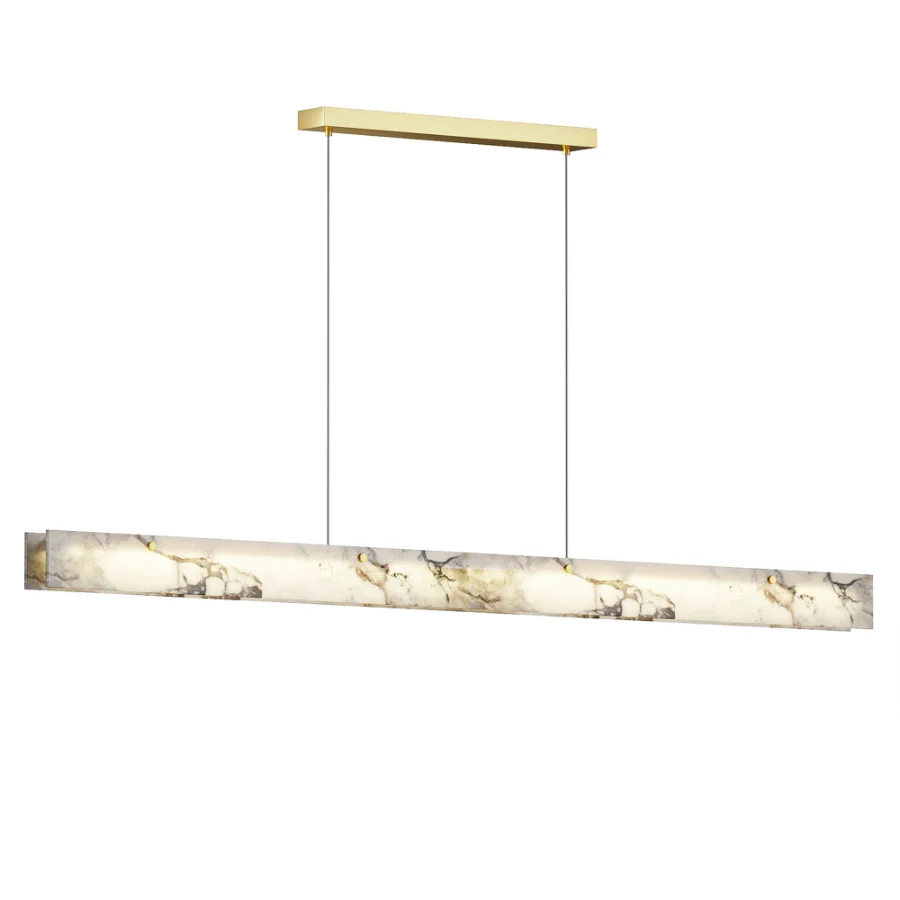 WOMO Linear Alabaster Chandelier Image 2