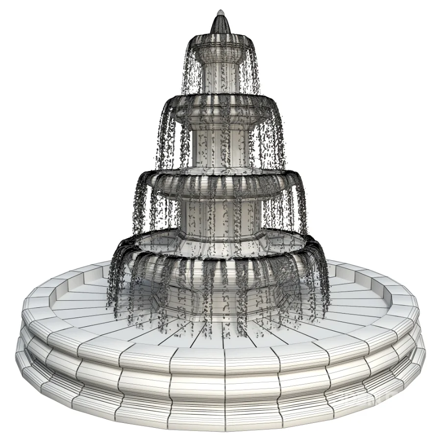 Classic Garden Fountain 01 Image 6