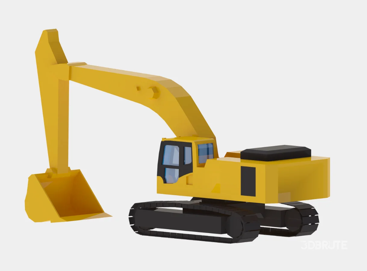 Excavator Construction PC600 Simplified Image 1