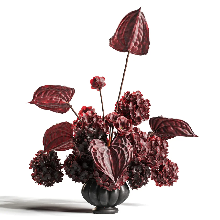 Signature Hydrangea And Anthurium Floral Image 2