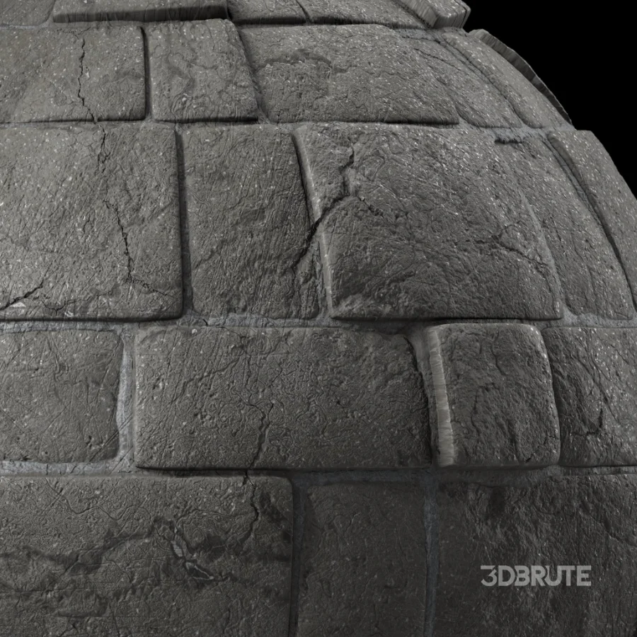 D322 Decorative Slat Stone wall – Sbsar Pbr 4k Seamless Image 4