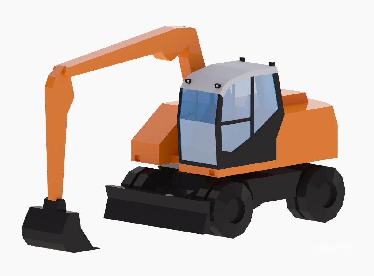 Excavator Construction Loader TW160 Simplified Image 1