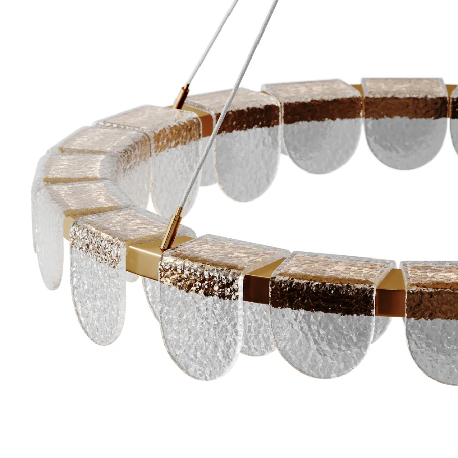 Riverbed Circular LED Pendant Light Image 5