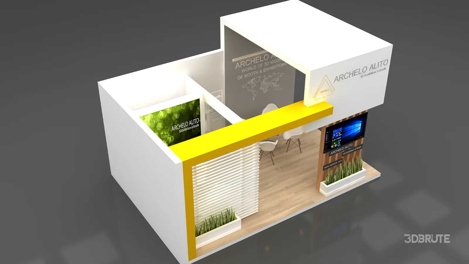 3d kiosk booth exhibition Image 2