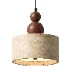 Traditional Japanese Travertine Cylinder Pendant Light - Thumbnail 2